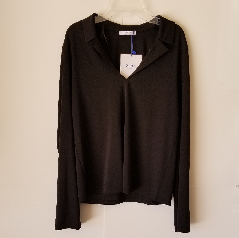 Zara Basic black Blouse